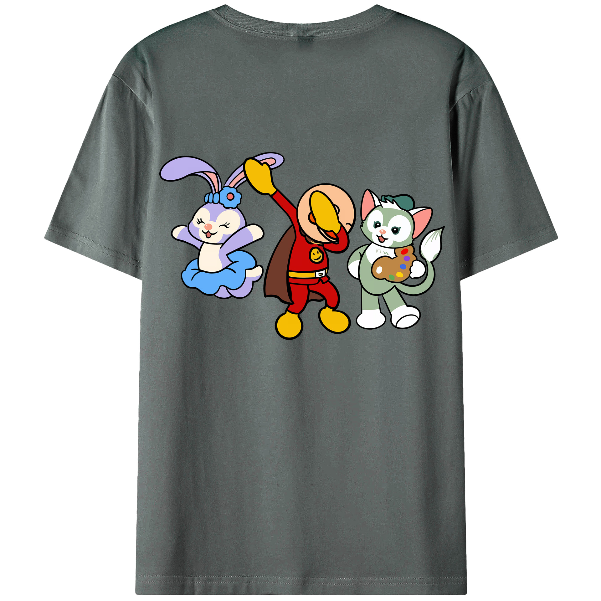 （画像用） アンパンマン Anpanman 綿100％半袖Tシャツ（背面プリント）